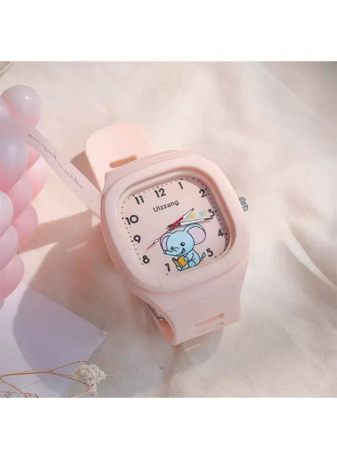 4 قطع من ساعات الأطفال، ساعة رياضية رقمية كرتونية جميلة من السيليكون، أفضل هدية للفتيات من سن 3 إلى 11 عامًا، تعليم الوقت سهل القراءة بوضوح في الليل - Image 2